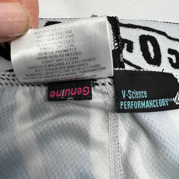 Volcom Performance Dry Base Layer Bottoms Tye Die Spellout Waistband Women's S/P - Picture 6 of 9